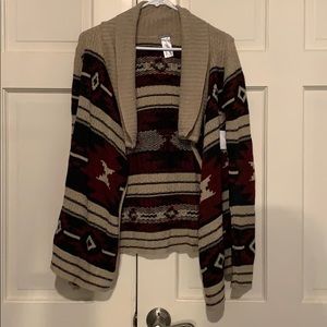Burgundy cardigan